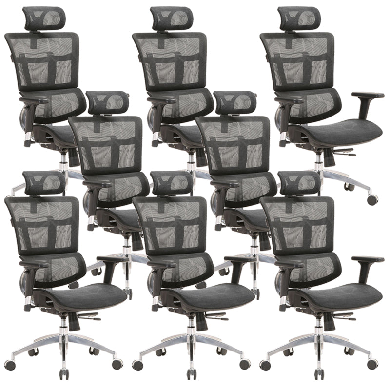 Modern Desk Chair Mesh Computer Chair High-Back Chair with Wheels