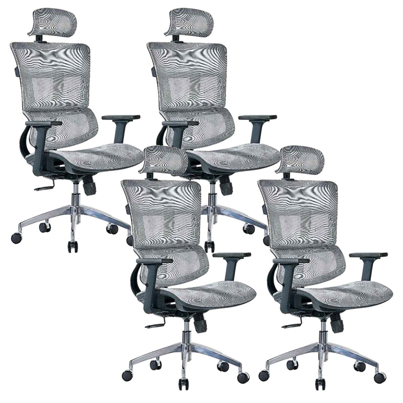 Modern Desk Chair Mesh Computer Chair High-Back Chair with Wheels