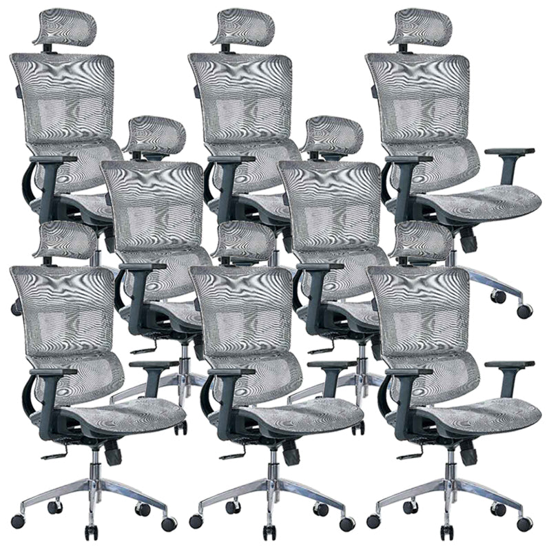 Modern Desk Chair Mesh Computer Chair High-Back Chair with Wheels