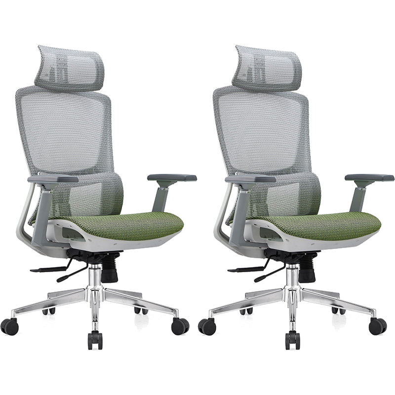 Modern Desk Chair Mesh Pillow Included Chair High-Back Chair with Wheels