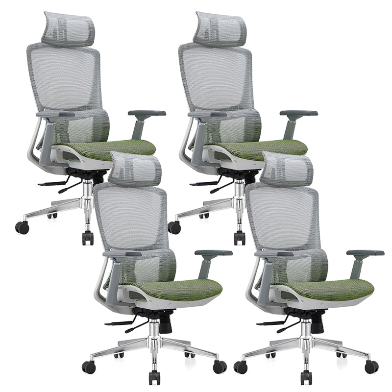 Modern Desk Chair Mesh Pillow Included Chair High-Back Chair with Wheels