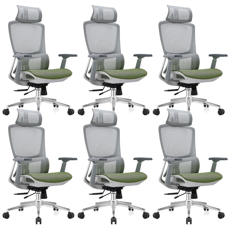 Modern Desk Chair Mesh Pillow Included Chair High-Back Chair with Wheels