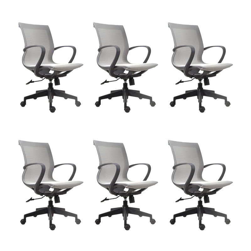 Contemporary Arm Chair Fixed Arms Adjustable Seat Height Conference Chair