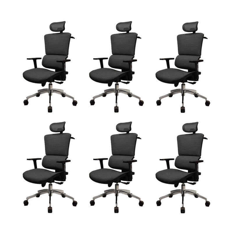 Ergonomic Height-adjustable Office Chair Lumbar Support Swivel Computer Mesh Chair