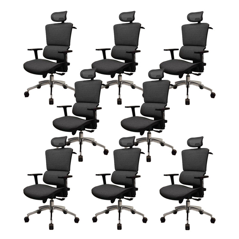 Ergonomic Height-adjustable Office Chair Lumbar Support Swivel Computer Mesh Chair