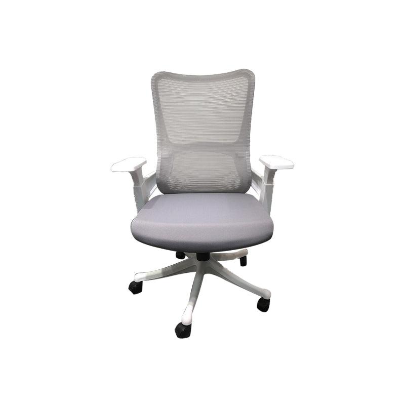 Modern Desk Chair Mesh Computer Chair High-Back Chair in Gray