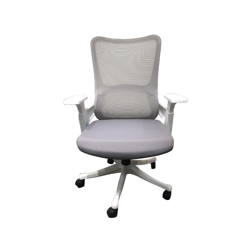 Modern Desk Chair Mesh Computer Chair High-Back Chair in Gray