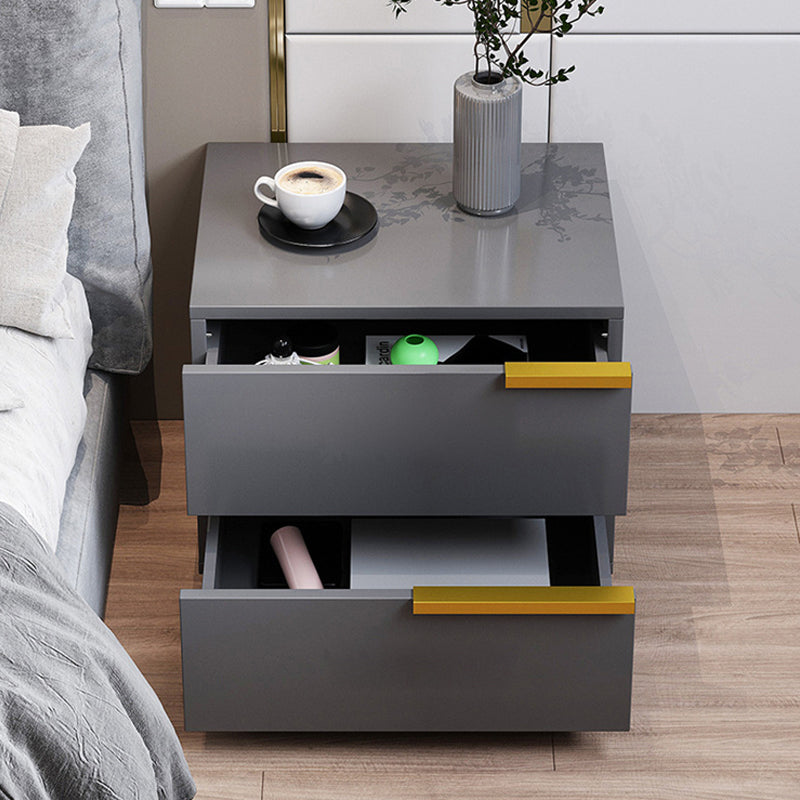 Modern Manufactured Wood Bedside Cabinet Drawers Included Nightstand for Bedroom