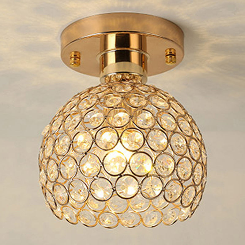 Creative Ceiling Lamp Nordic Crystal Flush Mount Light Fixture for Bedroom