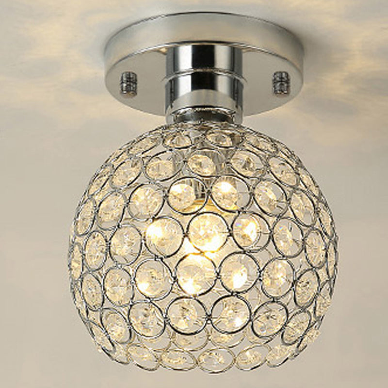 Creative Ceiling Lamp Nordic Crystal Flush Mount Light Fixture for Bedroom