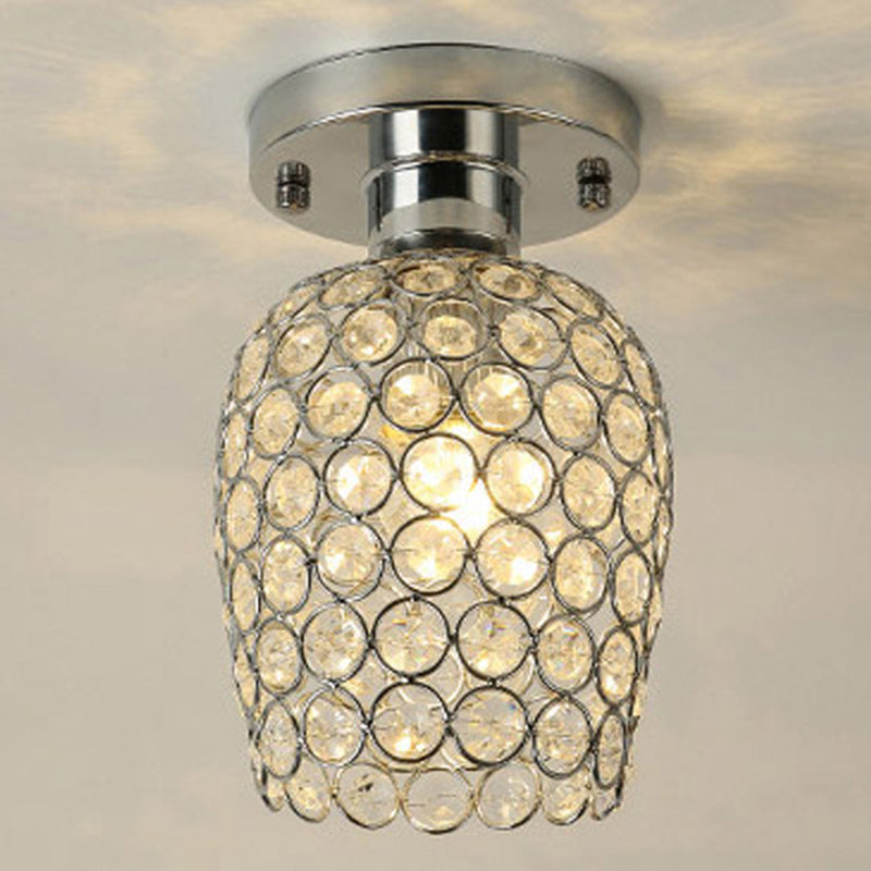 Creative Ceiling Lamp Nordic Crystal Flush Mount Light Fixture for Bedroom