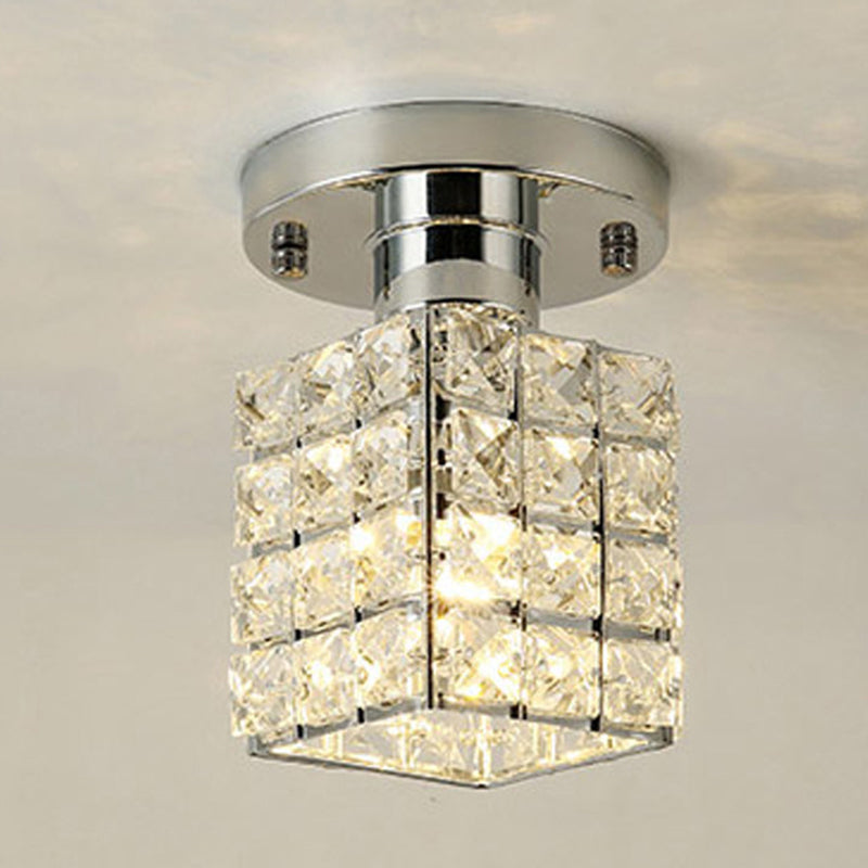 Creative Ceiling Lamp Nordic Crystal Flush Mount Light Fixture for Bedroom