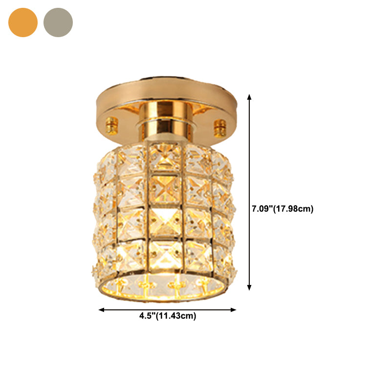 Creative Ceiling Lamp Nordic Crystal Flush Mount Light Fixture for Bedroom