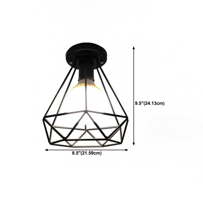 Nordic Ceiling Light Simple Metal Flush Mount Light Fixture for Bedroom