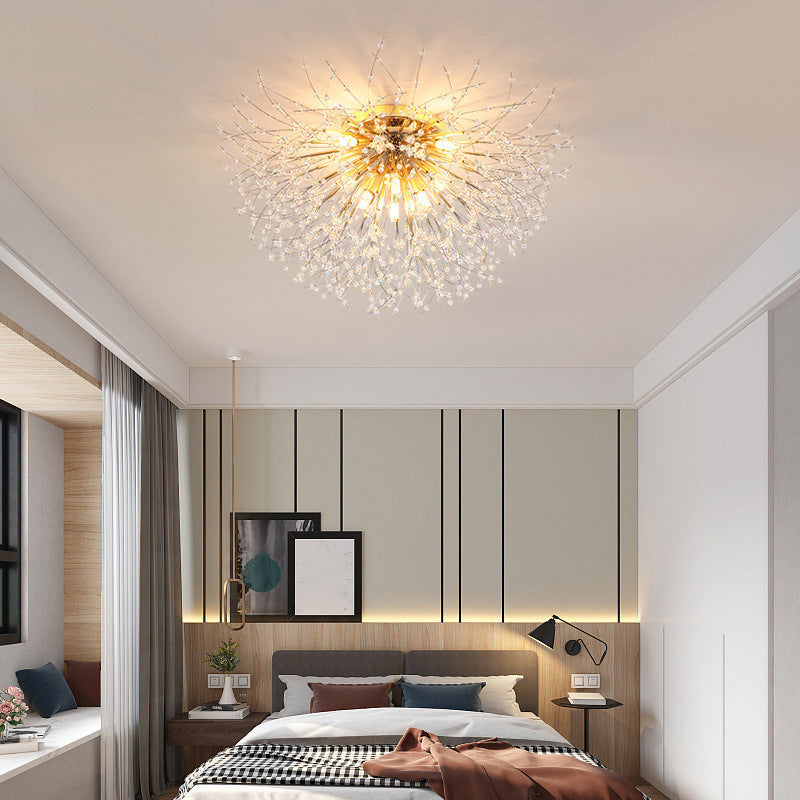 4/6-Light Modernism Golden Flush Mount Lighting LED Ceiling Light