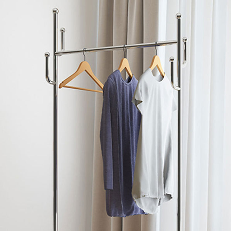 Gorgeous Metal Hall Tree Hooks Storage Coat Rack With Castors