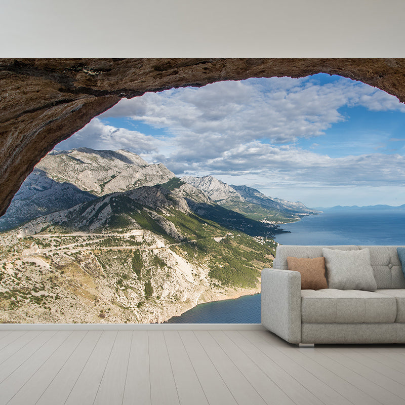 Photography Landscapes Mountain Modern Living Room Mildew Resistant Wall Mural