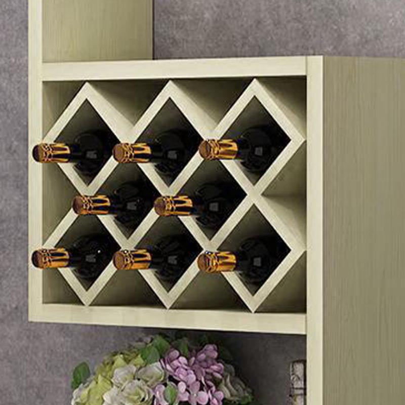 Wood Wall Mounted Modern Wine Rack 9"Wx42"H Wine Rack for Kitchen