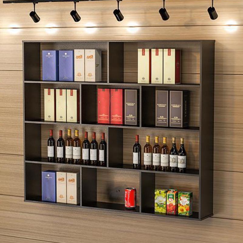 Modern Wall Mounted Bottle Wine Rack Manufactured Wood Wine Bottle Holder