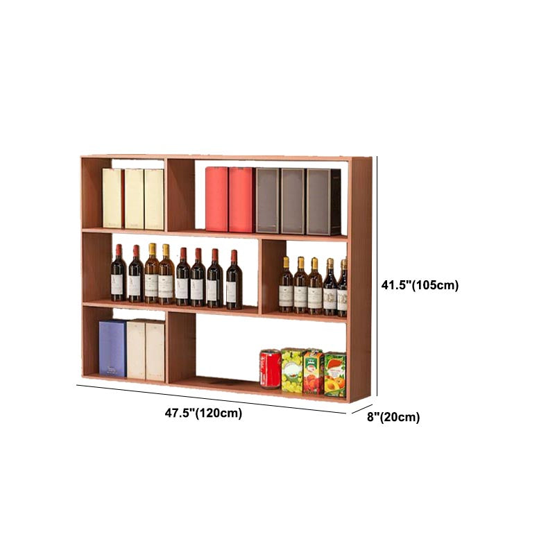 Modern Wall Mounted Bottle Wine Rack Manufactured Wood Wine Bottle Holder