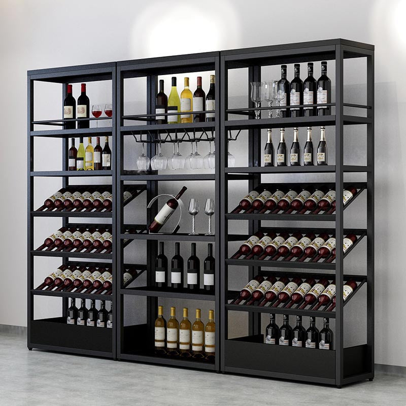 Modern Floor Wine Glass Stemware Rack Holder Metal Wine Rack