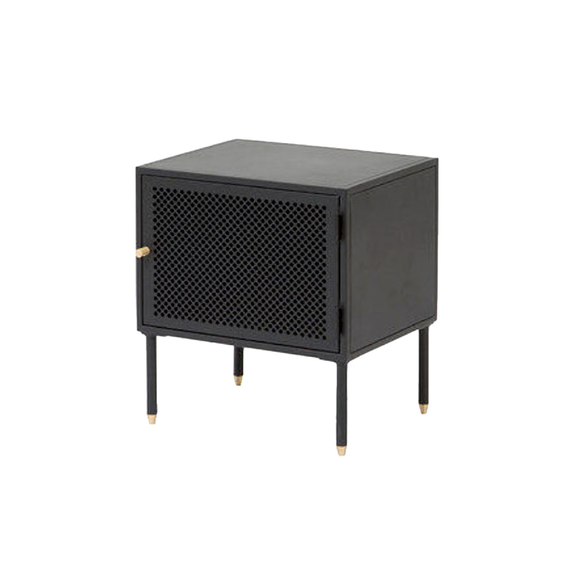 2 Shelves Accent Table Nightstand Modern Metal Nightstand ,19.7" Tall