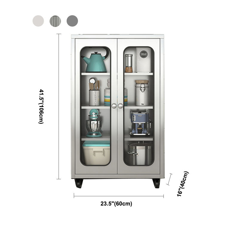 Modern Style Sideboard Metal Sideboard with Door for Kitchen Use