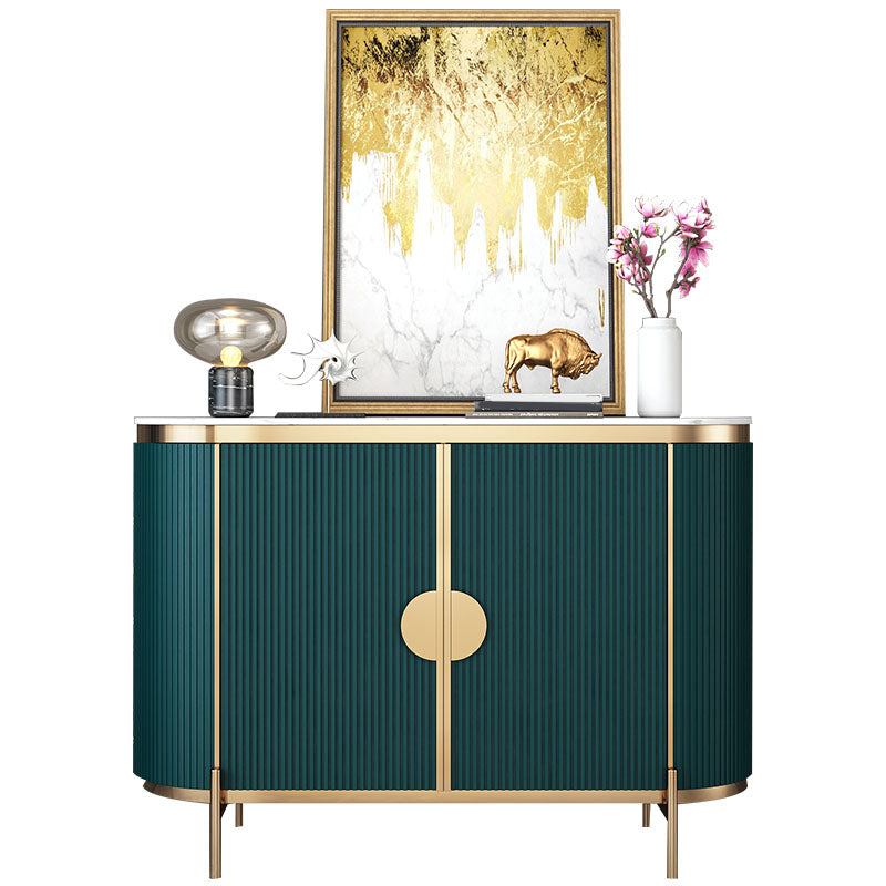 Engineered Wood Buffet Stand with Cabinets Glam Buffet Sideboard