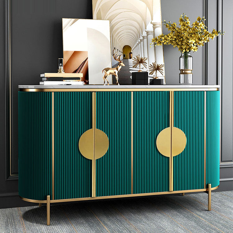 Engineered Wood Buffet Stand with Cabinets Glam Buffet Sideboard