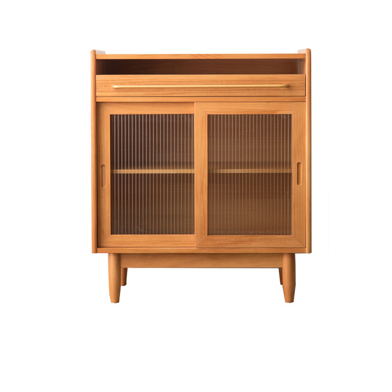 Modern Solid Wood Dining Server 1-Door Sideboard for Dining Room