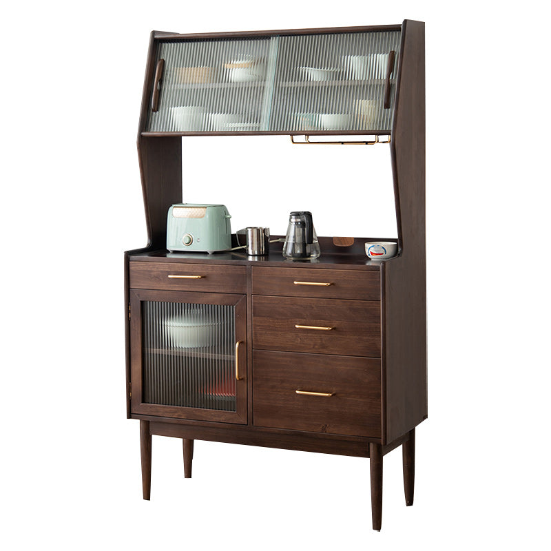 Contemporary Dining Server Solid Wood Sideboard for Living Room