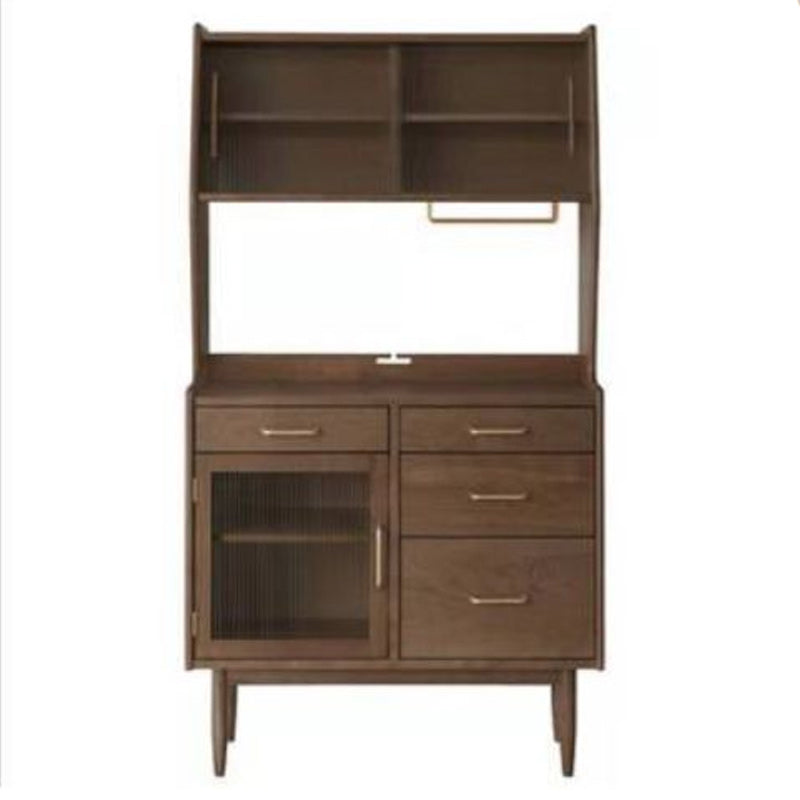 3-Door Sideboard Contemporary 4-Drawer Dining Server for Living Room