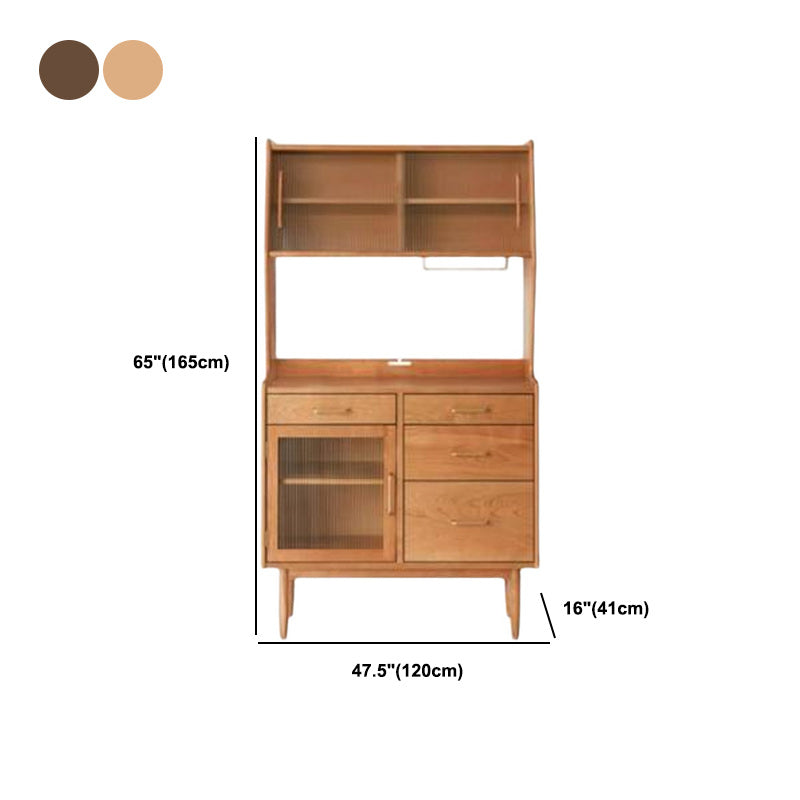 3-Door Sideboard Contemporary 4-Drawer Dining Server for Living Room