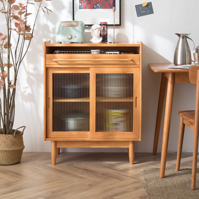 Pine Solid Wood Dining Server Contemporary Sideboard Cabinet