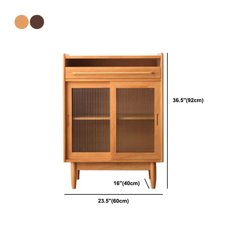 Pine Solid Wood Dining Server Contemporary Sideboard Cabinet