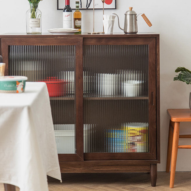 Pine Solid Wood Dining Server Contemporary Sideboard Table for Dining Room