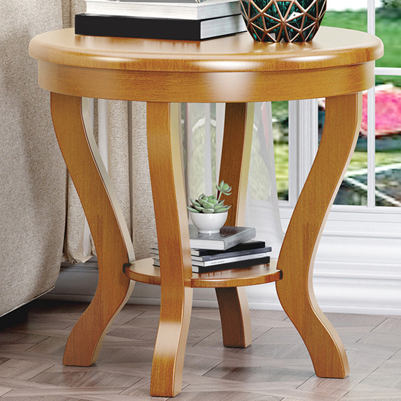 Round 4 Legs End Table Traditional Side End Table for Living Room