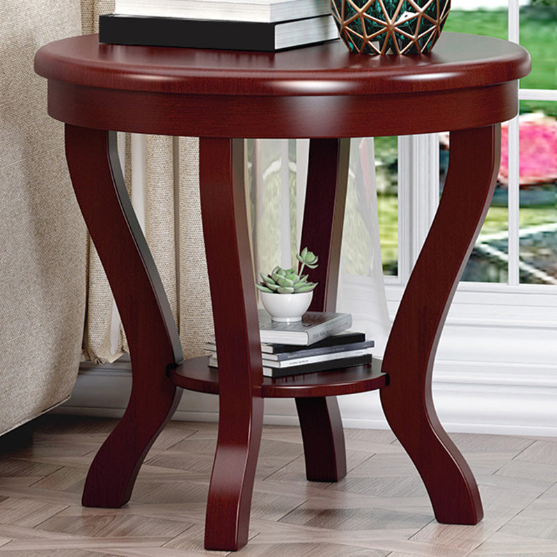 Round 4 Legs End Table Traditional Side End Table for Living Room