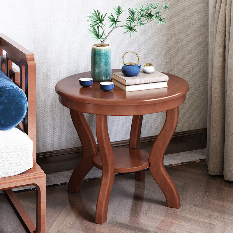 Round 4 Legs End Table Traditional Side End Table for Living Room