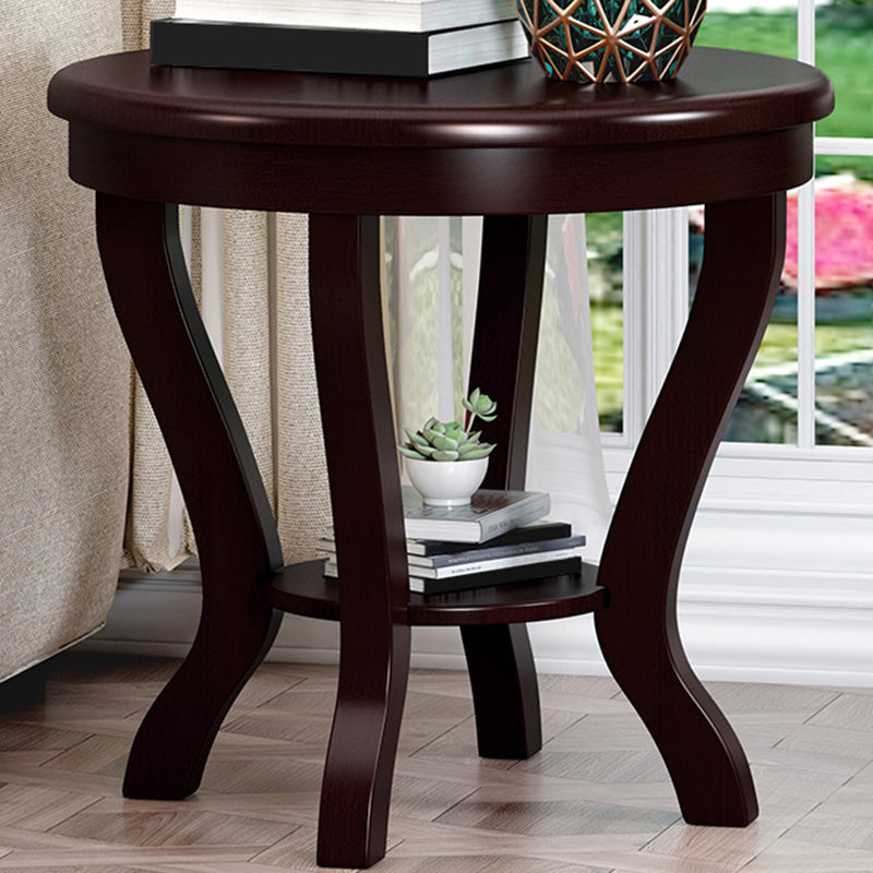 Round 4 Legs End Table Traditional Side End Table for Living Room