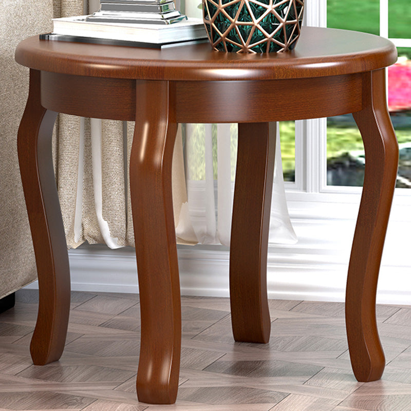 Round 4 Legs End Table Traditional Side End Table for Living Room