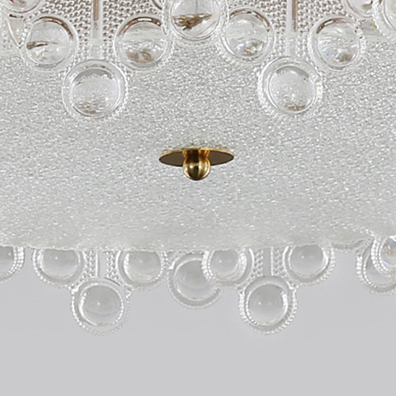 Nordic Glass Ceiling Light Creative Flush Mount Light Fixture for Bedroom