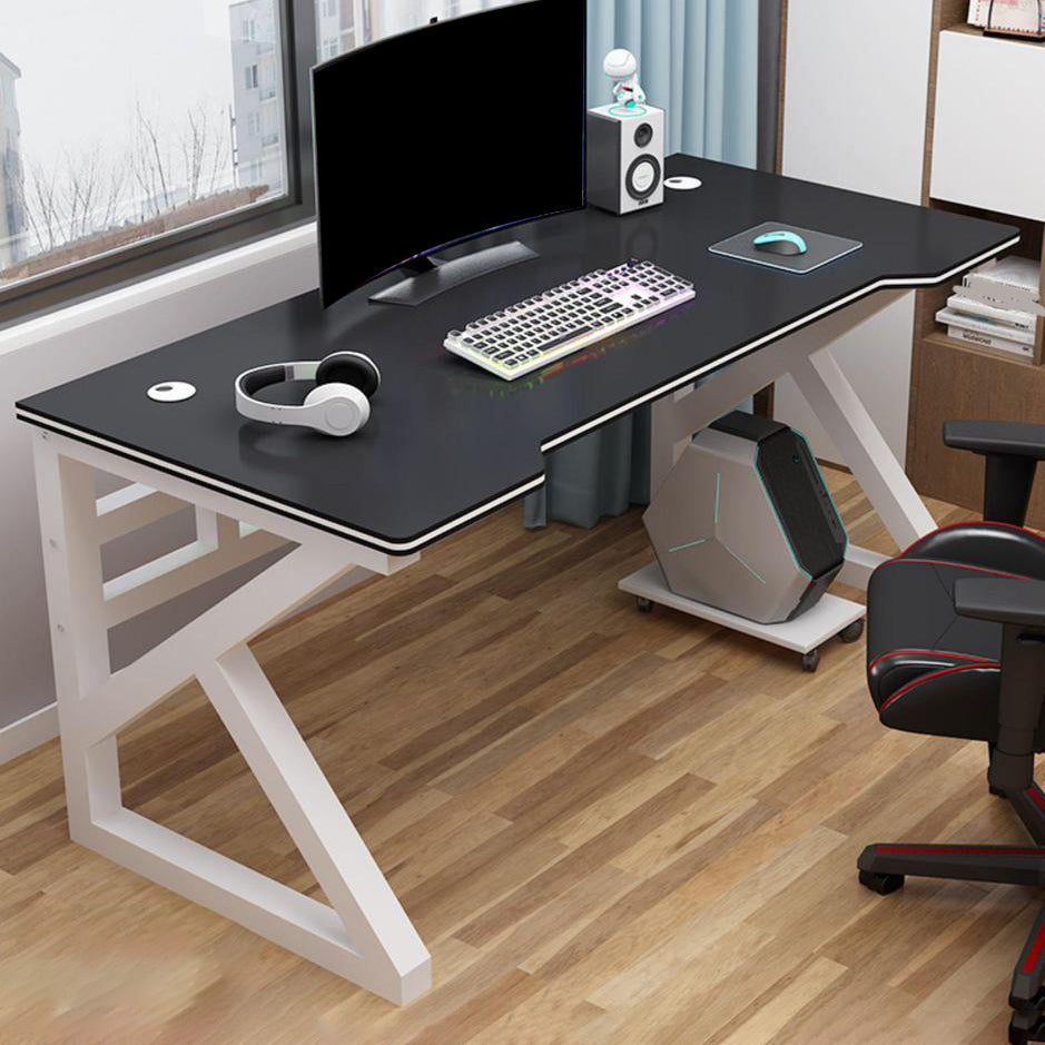 Cable Management Gaming Desk Ergonomic Rectangular Computer Desk for Home