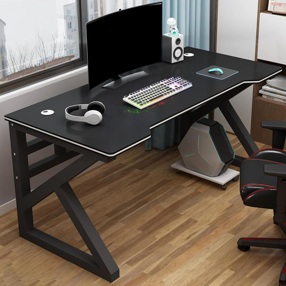 Cable Management Gaming Desk Ergonomic Rectangular Computer Desk for Home