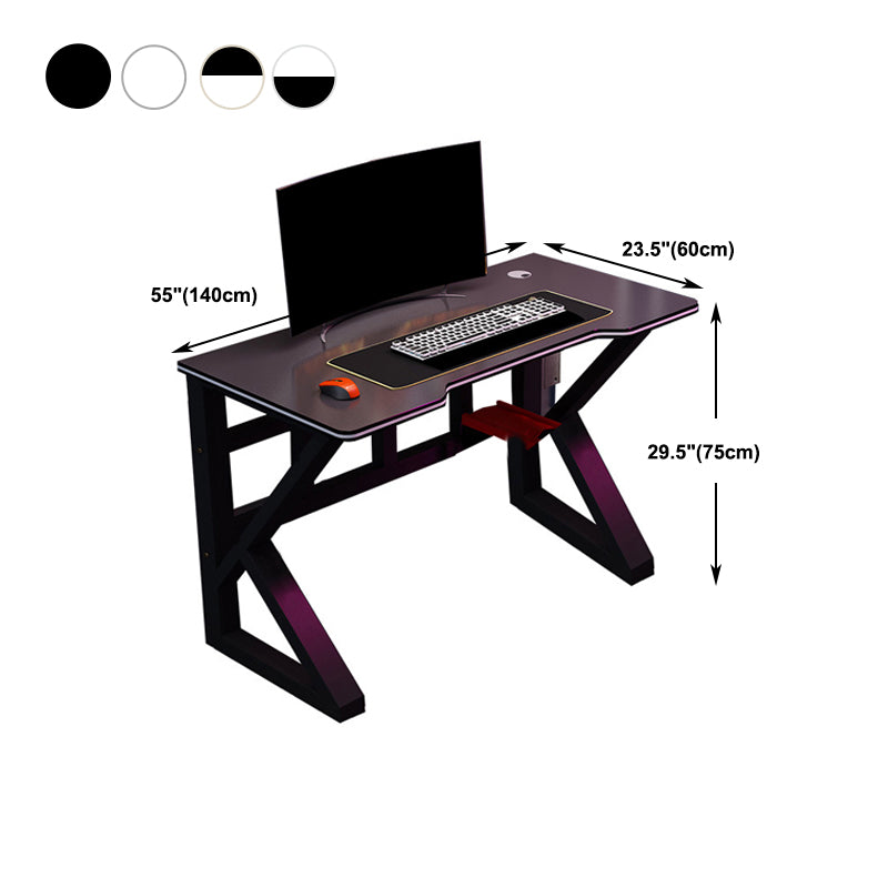 Cable Management Gaming Desk Ergonomic Rectangular Computer Desk for Home