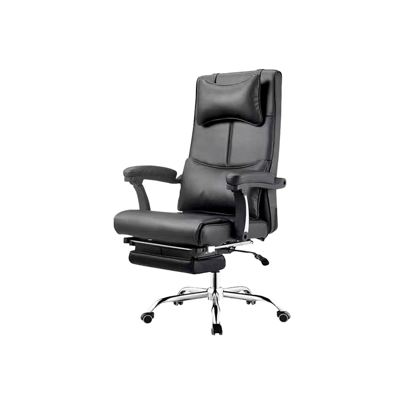 Contemporary Office Chair Tilt Mechanism Footrest Pillow Included Executive Chair