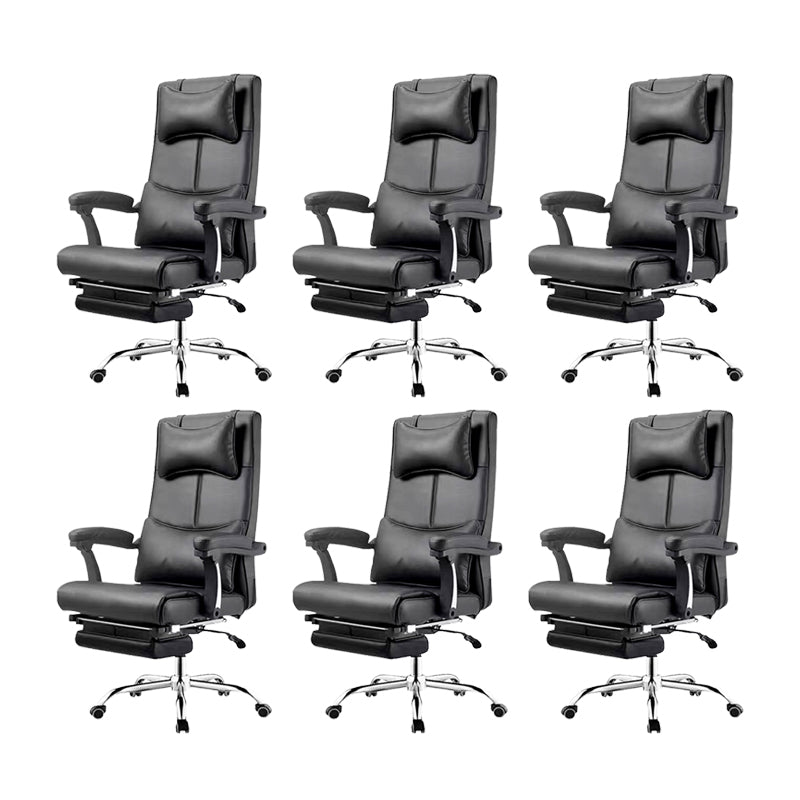 Contemporary Office Chair Tilt Mechanism Footrest Pillow Included Executive Chair