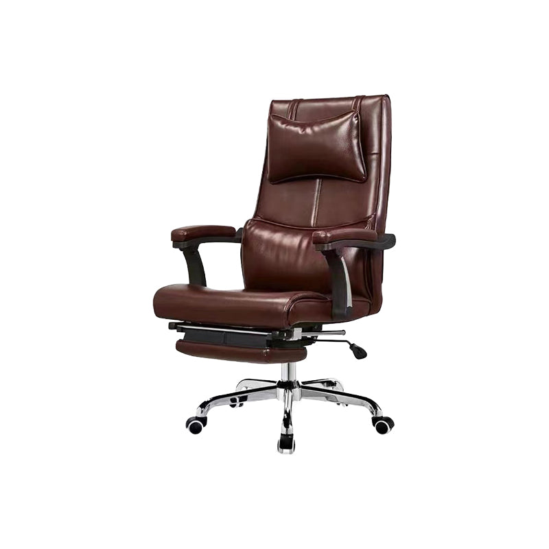 Contemporary Office Chair Tilt Mechanism Footrest Pillow Included Executive Chair