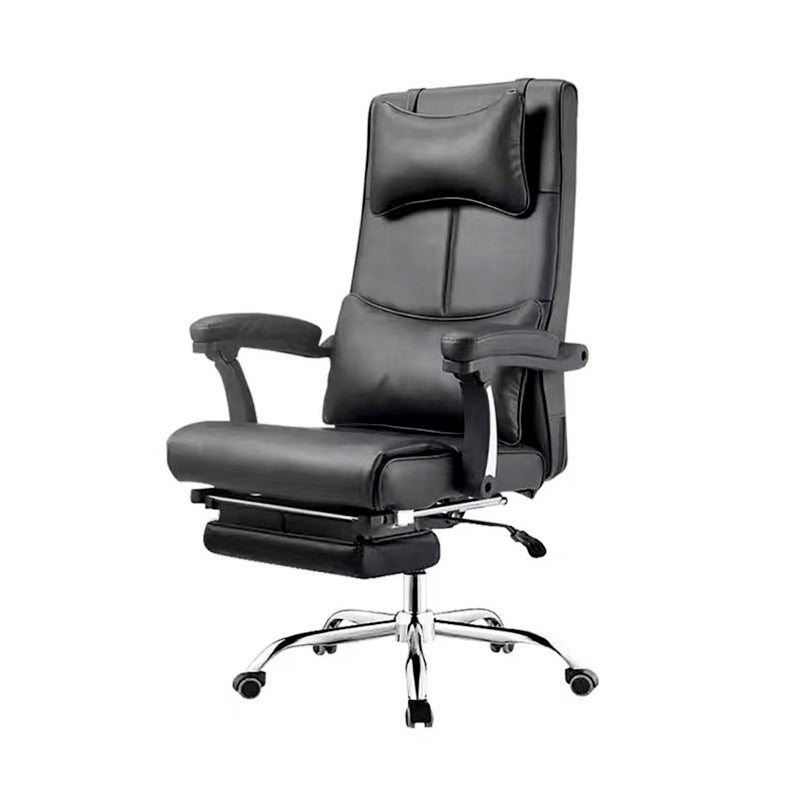 Contemporary Office Chair Tilt Mechanism Footrest Pillow Included Executive Chair