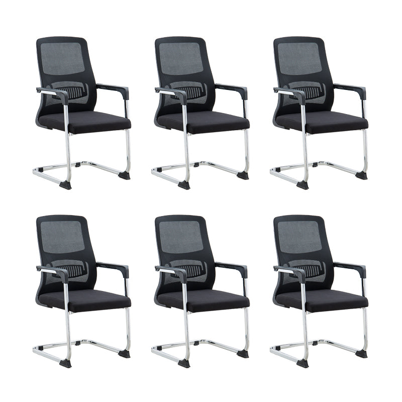 23" Wide Contemporary Chair Black Breathable AirGrid Upholstered Desk Chair